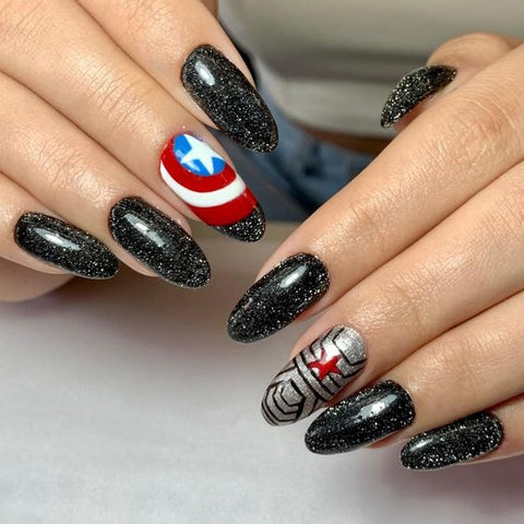 30 Marvel's Avengers Nail Art Designs | Marvel nails, Comic nail art, Avengers  nails